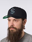 Бейсболка MITCHELL NESS арт. HP9572-SKRBLCK Seattle Kraken NHL (black)